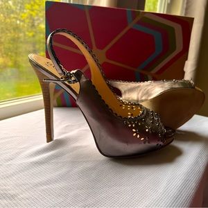 Silver colored Guess Stilettos - like new waiting on YOU!!